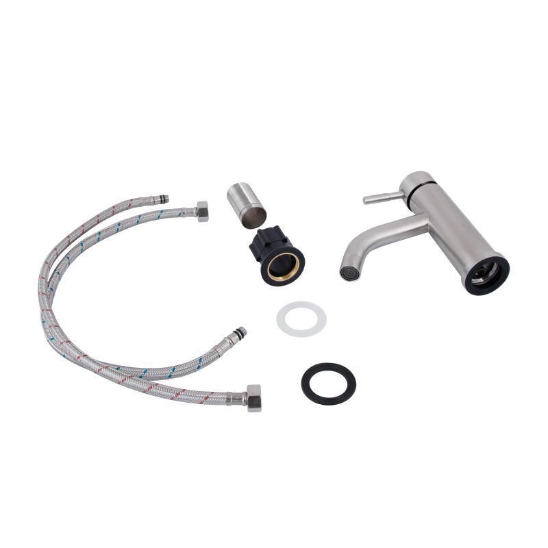 Змішувач для раковини Lidz Aria 0011F (k35) Nickel - Зображення 4