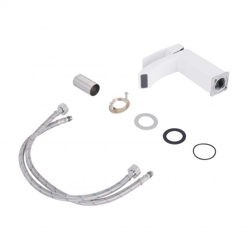 Змішувач для раковини Qtap Swan Cascada Chrome/White - Зображення 4