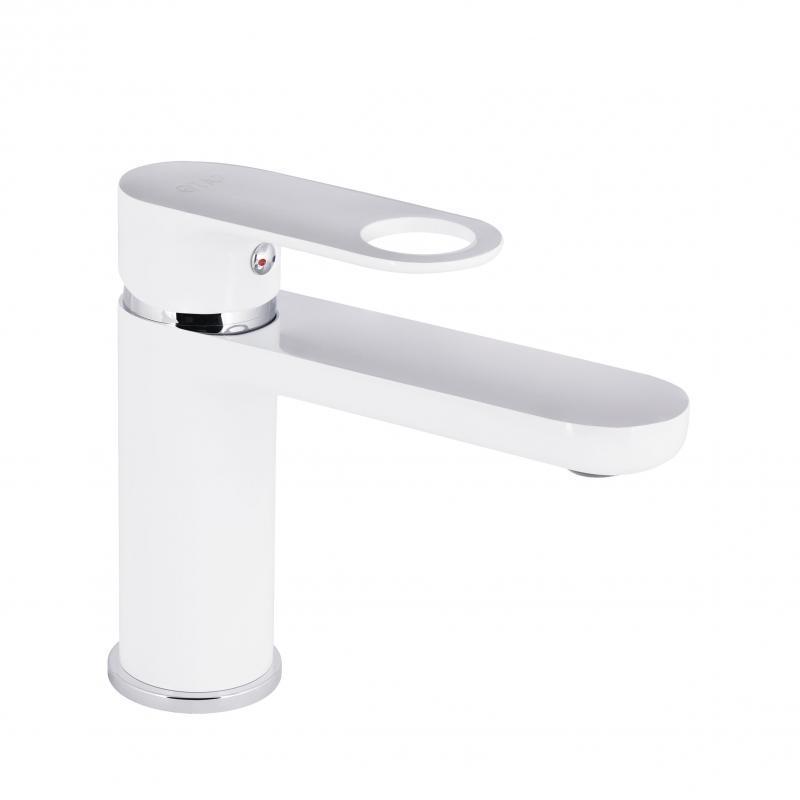 Змішувач для раковини Qtap Jay Chrome/White