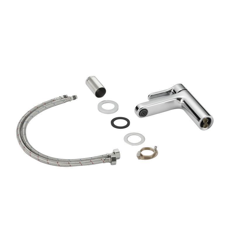 Змішувач латунний для раковини Lidz Astra 001F (k35) Chrome - Зображення 5