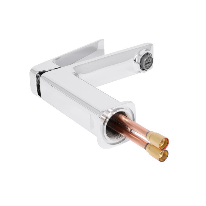 Змішувач для раковини низький Qtap Capricorn, Chrome (k26) - Зображення 5