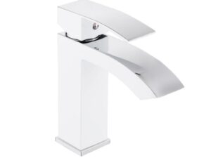 Змішувач для раковини Qtap Swan Cascada Chrome/White