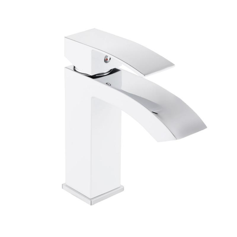 Змішувач для раковини Qtap Swan Cascada Chrome/White